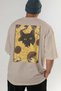 48 Cats for the Sake of Cat Love Printed Beige Oversize T-Shirt 100% Cotton Unisex Cat Lover Premium Design - 6
