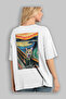 25 Cats for Cat Lovers Printed White Oversize T-Shirt 100% Cotton Unisex Cat Lover Premium Design - 3