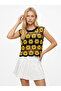 Women's Crochet Zero-Sleeve Flower-Patterned Standard Size Blouse