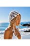 Women's Handmade Mesh Knitted Beaded/Sequined Bandana Beanie Hat - 2