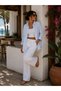 Women's Bebe Mavisi White Striped Muslin Shirt - Fully Fitted, Breathable Cotton Fabric, Casual Stylish Summer Long Sleeve Shirt - 2
