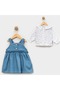 Girl's 100% Cotton Shirt and Jeans Dress Set - 2