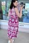 Zero Sleeve Elastic Waist Viscose Dress 6Y271 - 2
