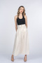 Women's Summer Ecru Valerie Elegant and Sporty Linen Skirt Stylish Daily Comfortable 6899 - 3