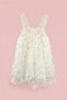 Yellow Butterfly Appliqué Strap Baby Girl Dress - Emma - 2