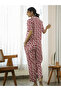 Magenta Graphic Print Cotton Shirt and Pyjama Set - 6