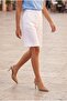 Women's Stiletto Pointed Toe Open Back Ankle Strap Classic Heeled Shoes Tandor Camel Suede - 6