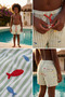 Boy's Sea La Vie Premium Boxed Fish Embroidered Green Swim Shorts - 3