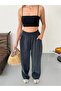 Tencel Fabric Wide-Leg Pants with Grass-Details - 2