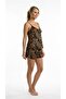 Brown Flowery Strap Shorts Set - 2