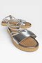 Women's Stone Detailed Flat Sandals Platinum - 2