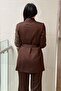 Sequin Embroidered Jacket Pants Evening Dress Set - 4
