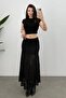 Women's A-Line Half Lining Detailed Lace Maxi Skirt - 2