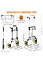 Folding Hand Truck for Office and Moving - Sturdy Aluminum Alloy Base - 150kg Load Capacity - Multifunctional Portable Platform with Wheels - for Shopping, Travel and - 2