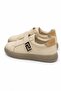 Genuine Leather Men's Elastic Velcro Detailed Sneaker Shoes Jerry - 6