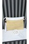 Unisex Straw Zipper Lined Long Strap Handbag Tablet Bag Portfolio Bag