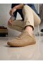 3498 Men's Genuine Leather Stitched Comfort Atom Casual Shoes - 3