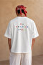 Eazy Unisex Oversize T-Shirt 100% Cotton White Do Nothing Today Printed T-Shirt - 3