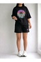 Women's Oversize Avo Basic T-Shirt and Wide Leg Sweatpants Set |   Comfortable Daily Casual Streetwear Combination