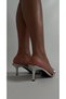 Shena Heelled Slippers Silver - 2