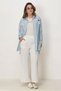 Cotton Shirt Collar Tunic 46586 - 2