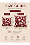 4-Piece Cotton Printed Cushion Cover Set – Soft Breathable Decorative Cushion Covers - 2