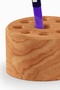 Block Pen Holder - Round |   Desktop Pen Holder Made of Cherry Wood | - 5