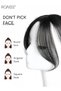 3D Hair Toppers for Women, Air Bangs with Clips on in French Style, Hair Pieces for Women with Thinning Hair Hair Loss Cover Gray Hair(30cm,Natural Black) - 6