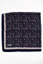 Women's Navy Blue Pink Floral Patterned Stitched Writing Pad - 2