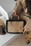 Women's woven bag black woven