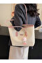 Fashionable Women's Multi-Functional Large Capacity Shoulder Bag, New Canvas Handbag, Stylish Design, Suitable for School, Commuting, Shopping), Pink, Office - 5