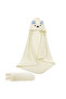 - Microfiber Hooded Towel White - Design May Vary
