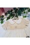 Girl's Embroidered and Brodeered Dress and Headband - 100% Cotton - Ecru - 2