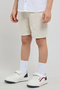 Solid Shorts with Button Closure - 3
