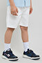 Solid Shorts with Button Closure - 3