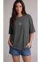 Women's Oversize Casual T-Shirt Geyik Anthracite Melange