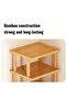 Bamboo Shoe Rack 4/5/6 Tier Free Standing Adjustable Entryway Shoe Organizer, Multi-Layer Boot Storage Shoe Tower, Multipurpose Bamboo Storage Shelf for Entryway Bedroom Bathroom Home Office - 4