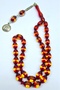 Vermeil Amber Red Prayer Beads Size 7.8X12 mm Total Length 33 cm Preferred for Daily Use and as a Gift - 3