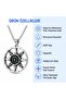 Stainless Steel Works Case Marine and Gothic Style Compass Pendant - 6