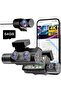4K 3 Channel Dash Cam Front and Rear Inside for Uber Taxi, Dual Front Lens