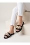 Maris Women's Black Special Design Summer Slippers with Shell Detail - 6