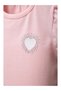Baby Girl T-Shirt and Heart Patterned Gabardine Shorts Set (9-24 Months) - 2