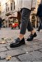 Ventes 35837 Black Open Buckle Detailed Comfortable Loafer Women's Shoes - 3
