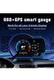 شاشة عرض HUD للسيارة، عداد ذكي OBDⅡ+GPS، عداد سرعة عالي الدقة، أداة تشخيص للسيارة - 7