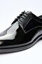 Black Laced Patent Leather 100% Leather Shoes 1033260158 - 5