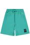 Basic Have Fun Printed Shorts for Ages 6-9 - Green