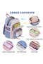 5-Piece School Backpack Set, Cute Casual Student Backpack with Tote Bag, Pencil Case, Crossbody Bag & Coin Purse, Lightweight Large Capacity Daypack for Girls Boys
