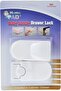 Home Pro Baby Safety Drawer Lock, 2 Pieces, Assorted Colors, Model 2336