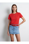 32779 Crew Neck T-Shirt-Red - 4
