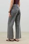 Light Gray Tie-Up Wide Leg Women's Jeans - 6